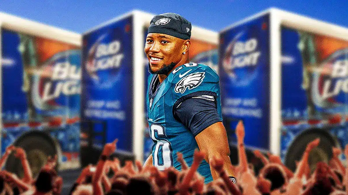 Eagles' Saquon Barkley hooks up offensive line with literal truckloads of beer