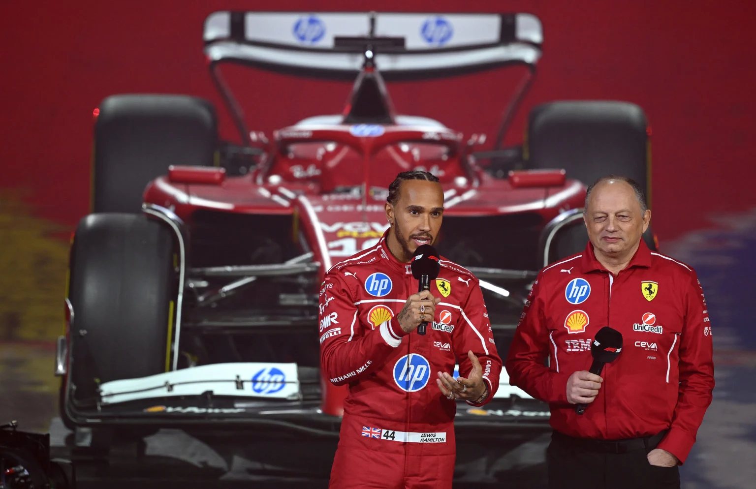 Ferrari boss Fred Vasseur angered by one ‘rude’ thing Lewis Hamilton’s critics keep saying