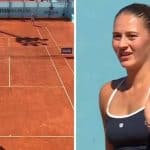 Emma Raducanu conqueror pulls off bizarre ace and reacts sheepishly as opponent stunned