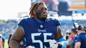 Titans' rebuilt offensive line faces brutal trial by fire in 2025 opener